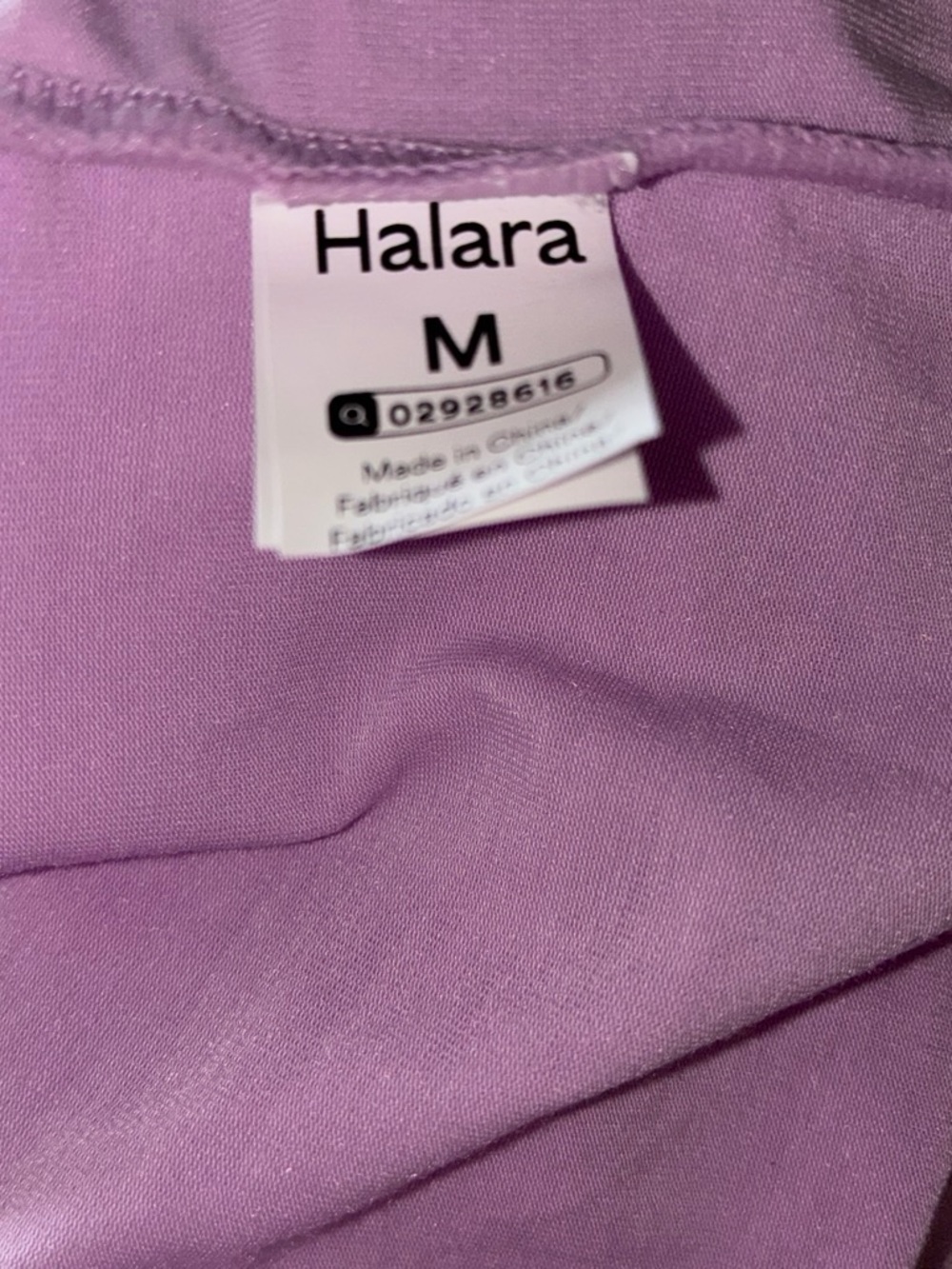Halara Off-Shoulder Short Sleeve Top - Lavender - Picture 4 of 4